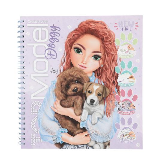 TOPModel Create Your Doggy Colouring Book