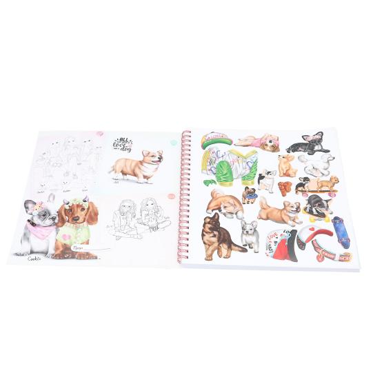 TOPModel Create Your Doggy Colouring Book