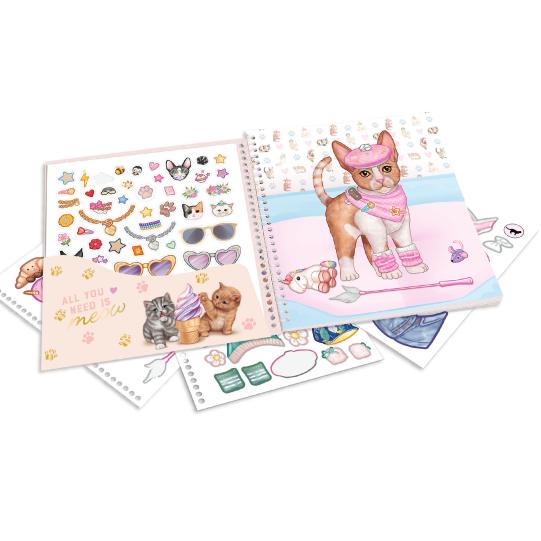 TOPModel Dress Me Up Kitty Sticker Book