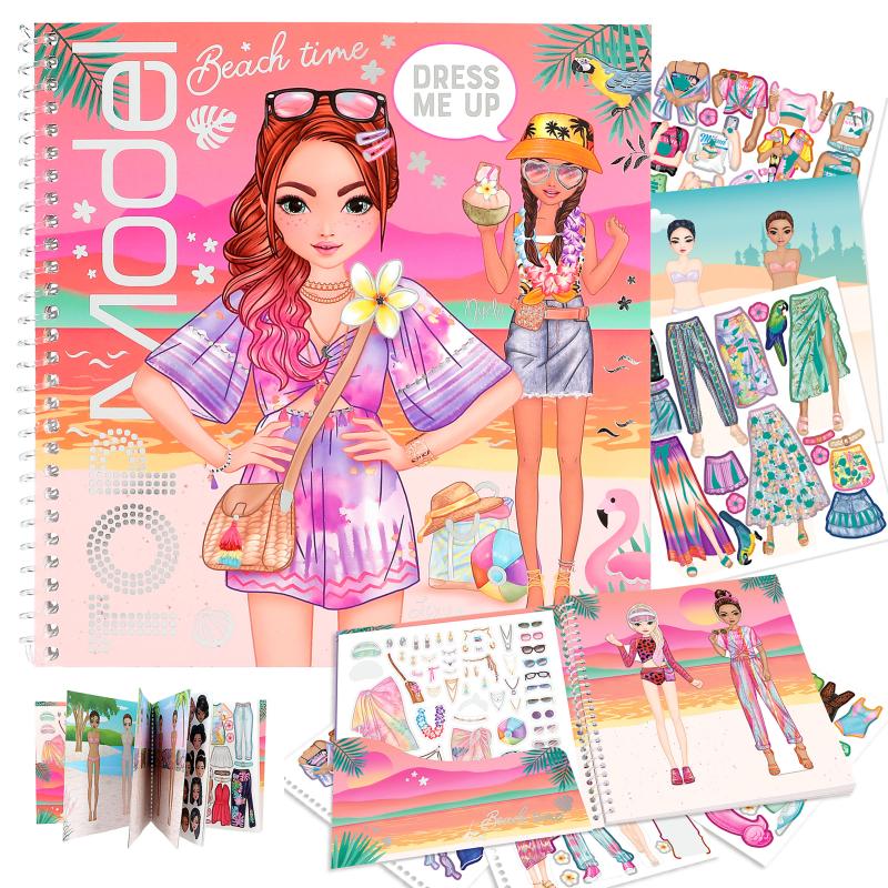Model Sticker Book TOPModel Dress Me Up Sticker Book Holiday — Maple Gifts