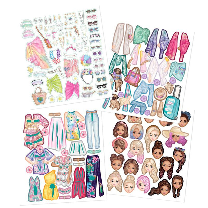 Model Sticker Book TOPModel Dress Me Up Sticker Book Holiday — Maple Gifts
