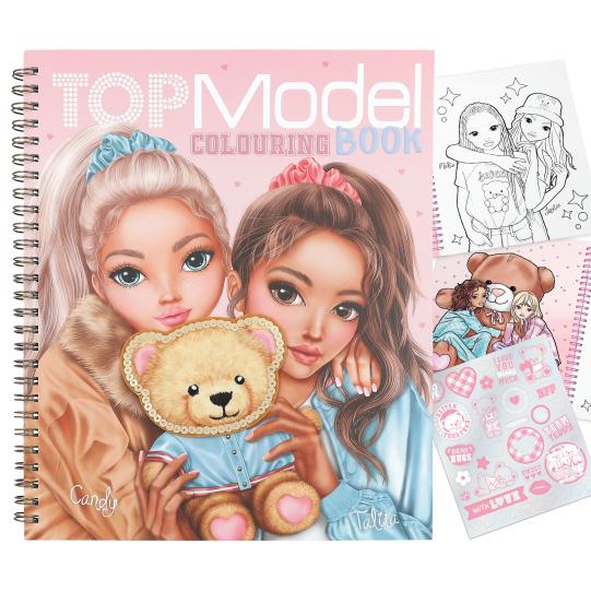 TOPModel Team Teddy Colouring Book