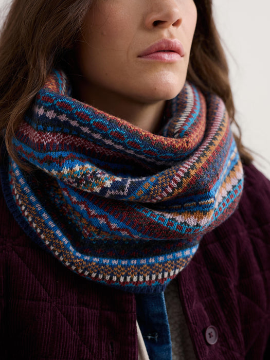 Seasalt Women's Touchstone Snood In Star Jasmine Coal Jetty Mix