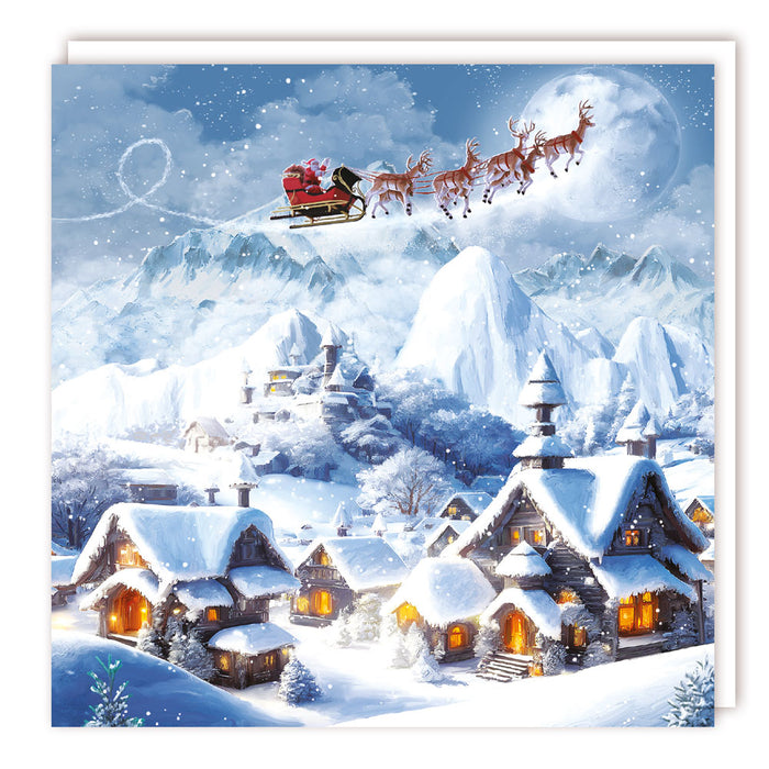 Tracks Publishing Over The Rooftops 5 Pack Of Christmas Cards