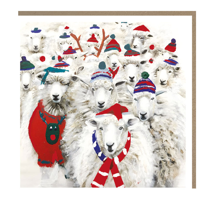 Tracks Publishing Field Of Sheep 5 Pack Of Christmas Cards