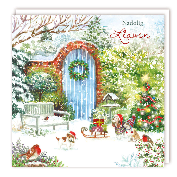 Tracks Publishing Christmas Garden 5 Pack Of Welsh Christmas Cards