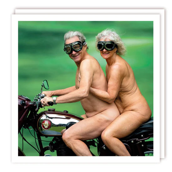 Tracks Publishing 'Naughty Nudes Riding A Motorbike' Open Card