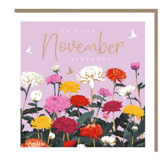 Tracks Publishing 'On Your November Birthday' Card