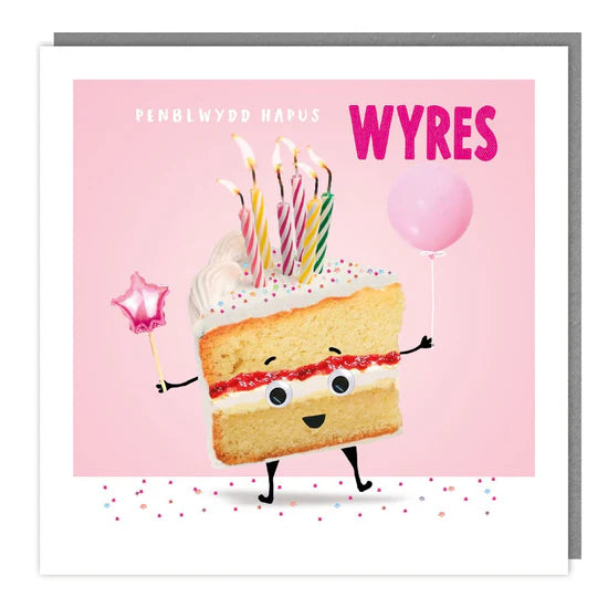 Tracks Publishing Welsh Penblwydd Hapus Wyres (Happy Birthday Granddaughter) Card