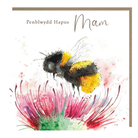 Tracks Publishing Welsh Penblwydd Hapus Mam (Happy Birthday Mum) Card