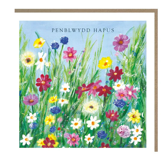 Tracks Publishing Welsh Penblwydd Hapus (Happy Birthday) Card