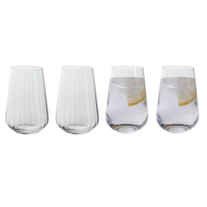 Dartington Cheers! Optic Tall Tumbler Set Of 4