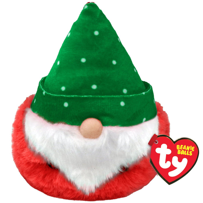 TY Topsy Gnome Green Hat Beanie Balls