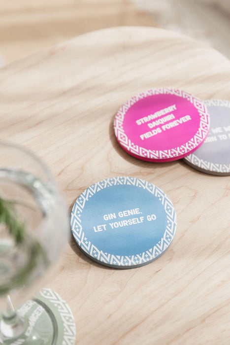 Uberstar Cocktail Song Puns Coasters - Volume 2