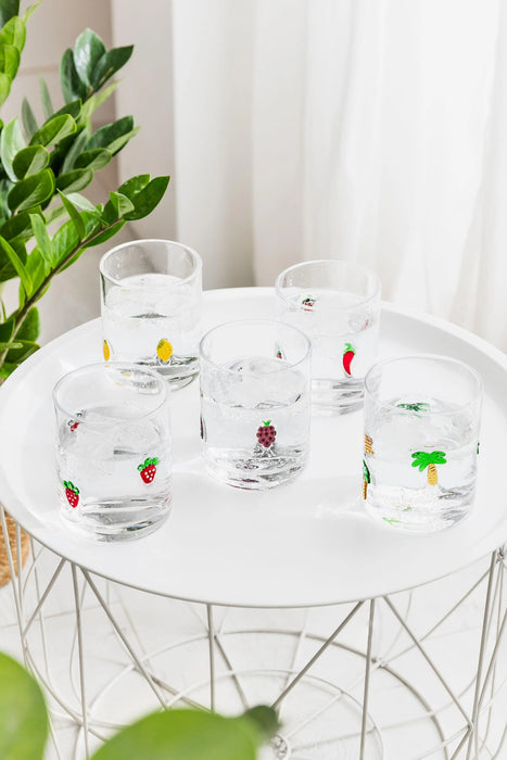 Uberstar Glass Charm Tumblers - Chilli Pepper Edition