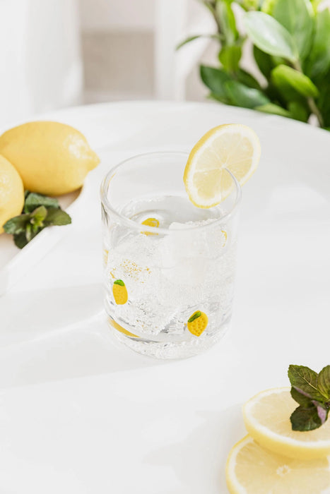 Uberstar Glass Charm Tumblers - Lemon Edition