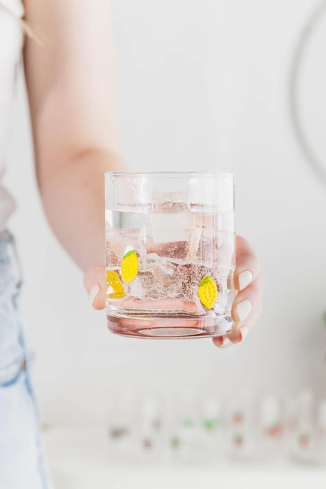 Uberstar Glass Charm Tumblers - Lemon Edition