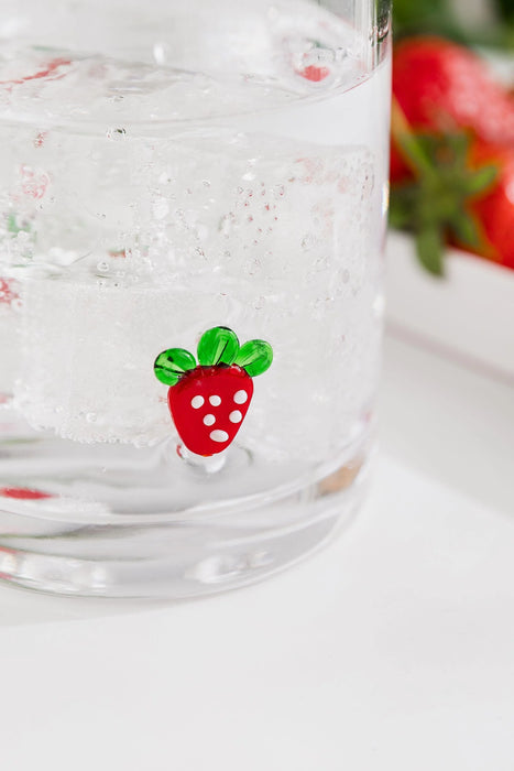 Uberstar Glass Charm Tumblers - Strawberry Edition