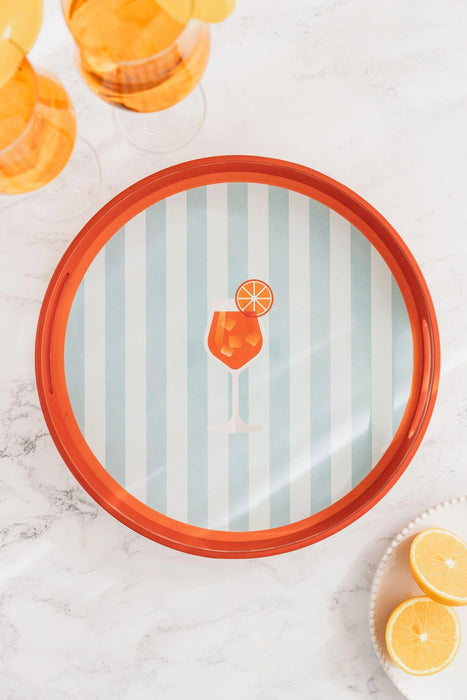 Uberstar Lacquer Wood Drinks Tray - Spritz