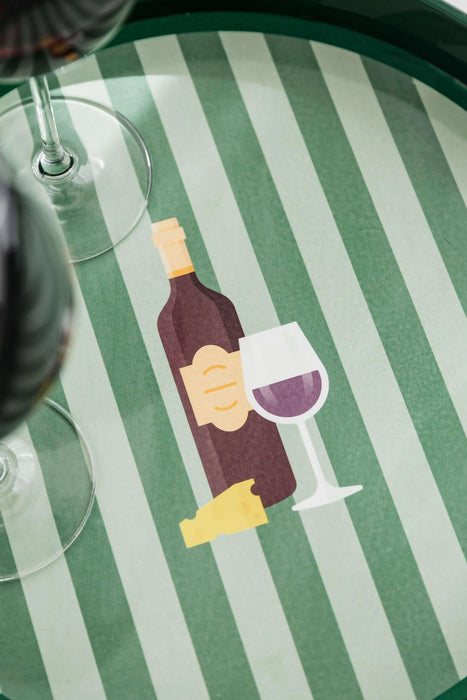 Uberstar Lacquer Wood Drinks Tray - Wine