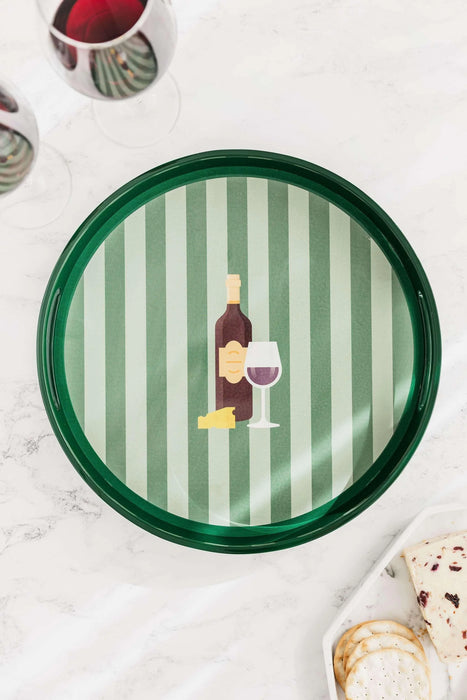 Uberstar Lacquer Wood Drinks Tray - Wine