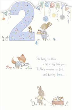 UKG '2 Today' Birthday Card