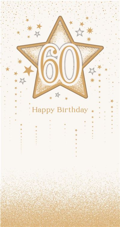 UKG 'Happy 60th' Birthday Card main image 0