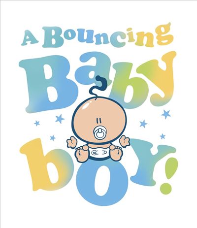 UKG 'A Bouncing Baby Boy' New Baby Card