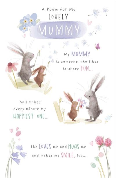 UKG 'A Poem For My Lovely Mummy' Mother's Day Card