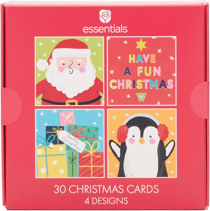 UKG 'Open Cards' Christmas Card Boxed Pack Of 30