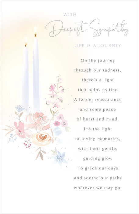 UKG With Deepest Sympathy Life Is A Journey Card