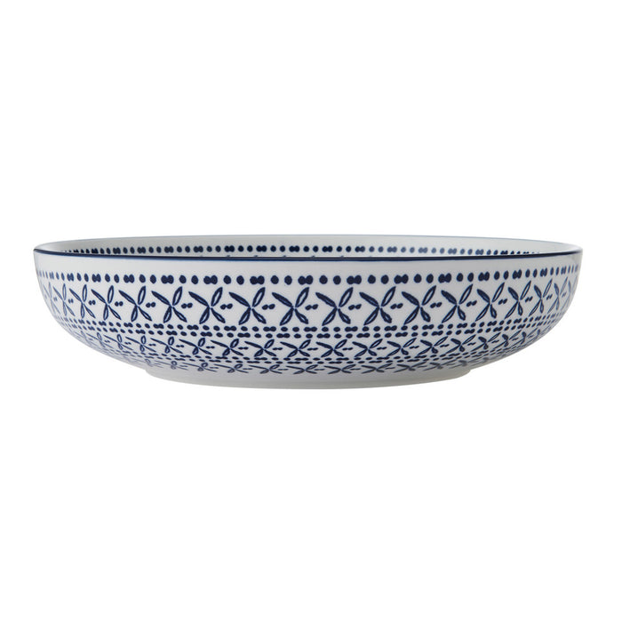 Mikasa Blue Mediterranean Stoneware Bowl