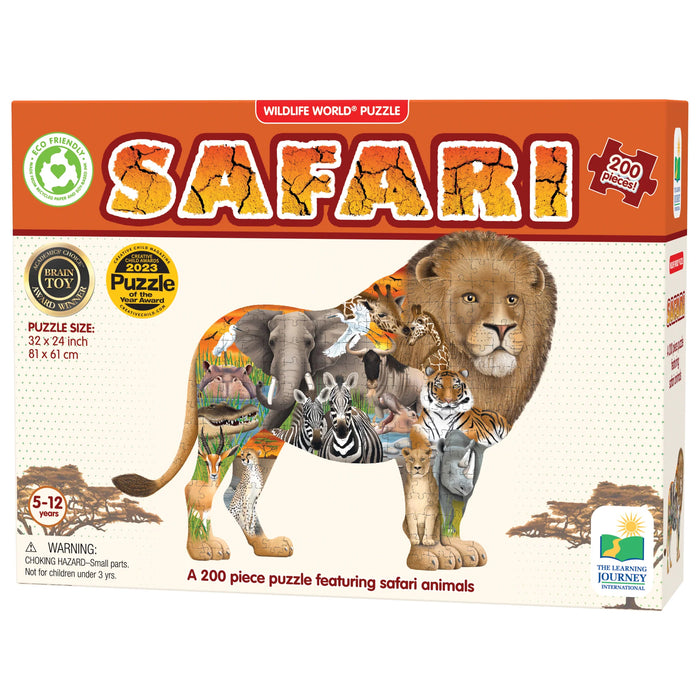 Wildlife World Puzzle Safari 200 Piece jigsaw Puzzle