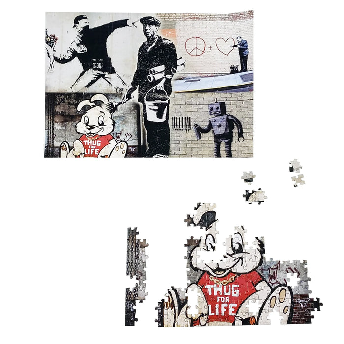 Urban Art Banksy Follow Your Dreams 1000 Piece Jigsaw Puzzle