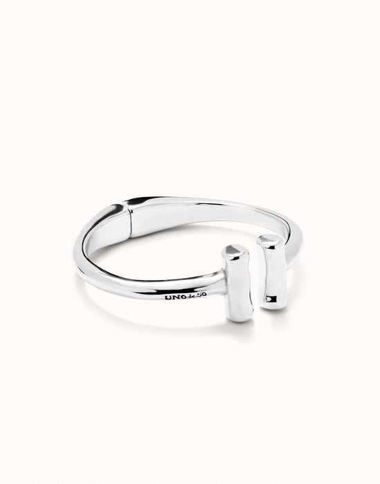 UNOde50 Rigid Tube Silver Bracelet