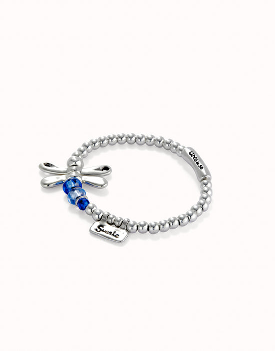 UNOde50 Dragonfly & Blue Crystal Bracelet