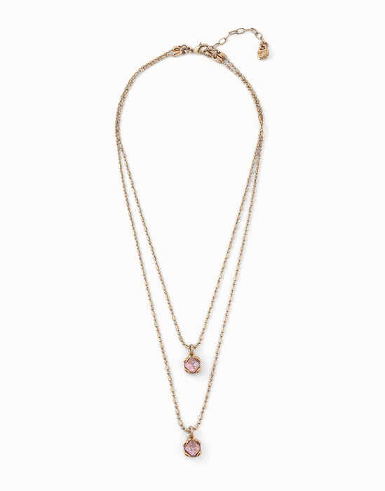 UNOde50 Aura pink Necklace