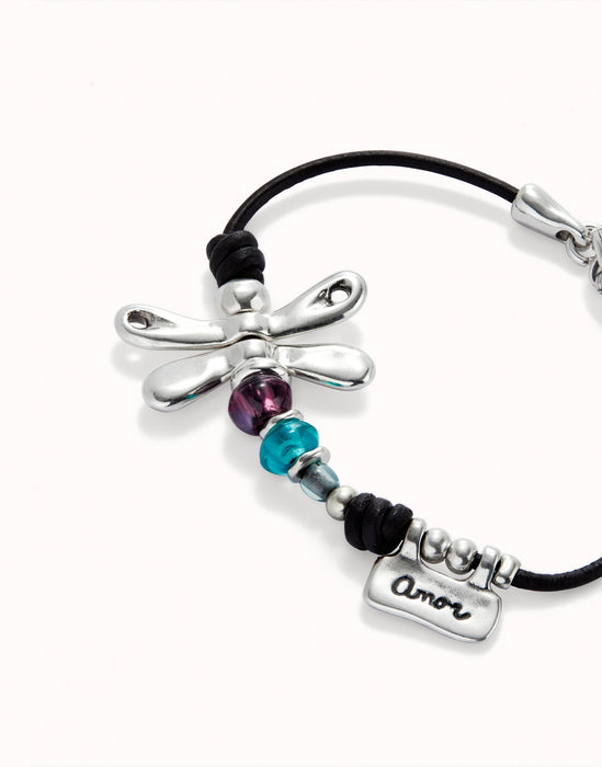 UNOde50 Dragonfly & Crystal Bracelet