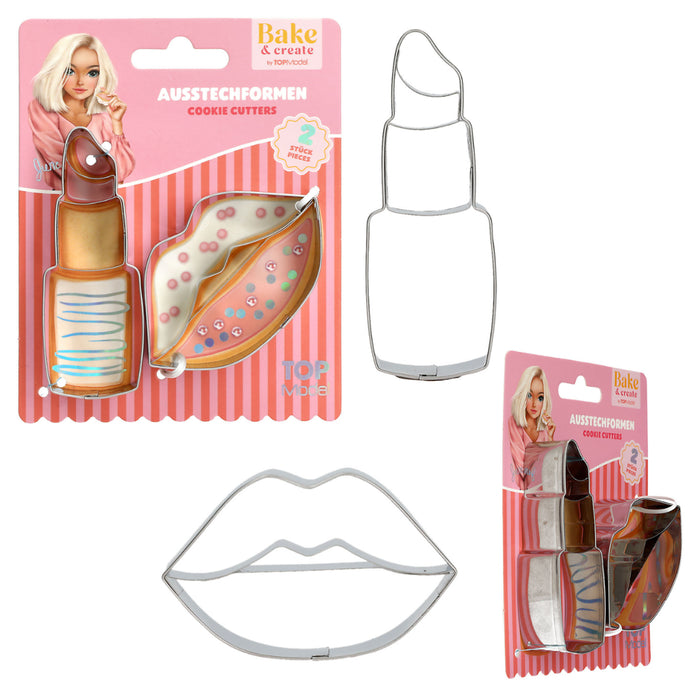 Top Model Lipstick and Lip Cookie Cutters