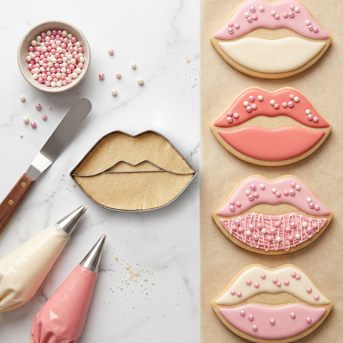 Top Model Lipstick and Lip Cookie Cutters