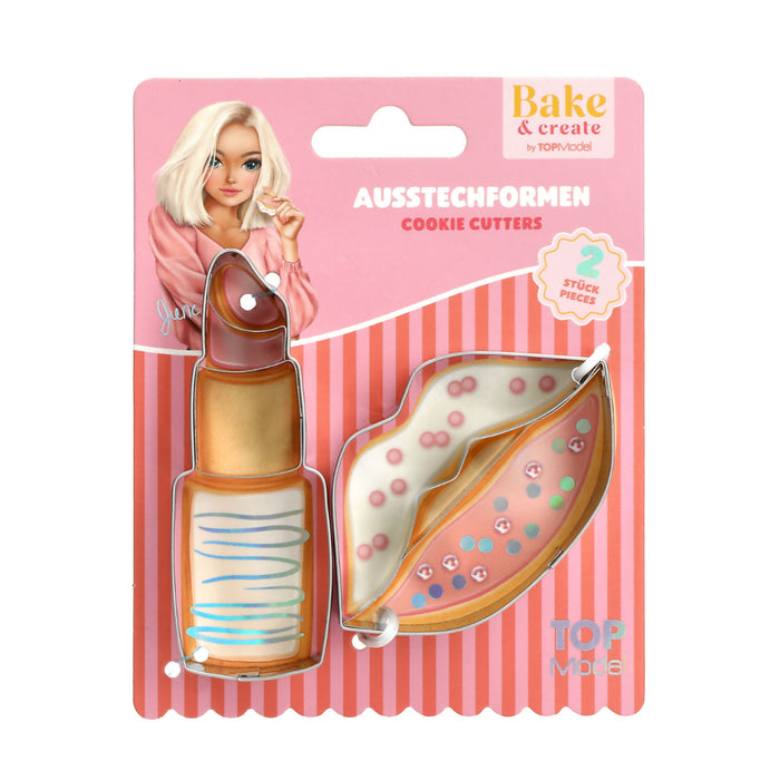 Top Model Lipstick and Lip Cookie Cutters