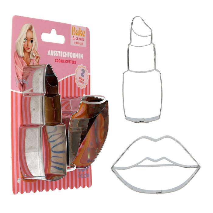 Top Model Lipstick and Lip Cookie Cutters