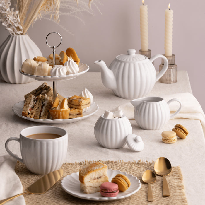 The Rayware Group Luxe 2 Tier Cake Stand White