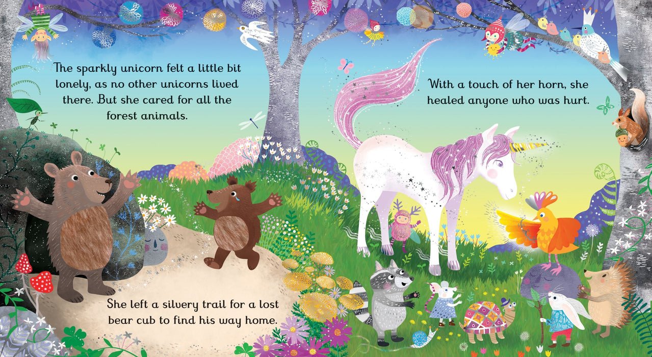 Usborne Sparkly Touchy-Feely Sparkly Unicorn Book