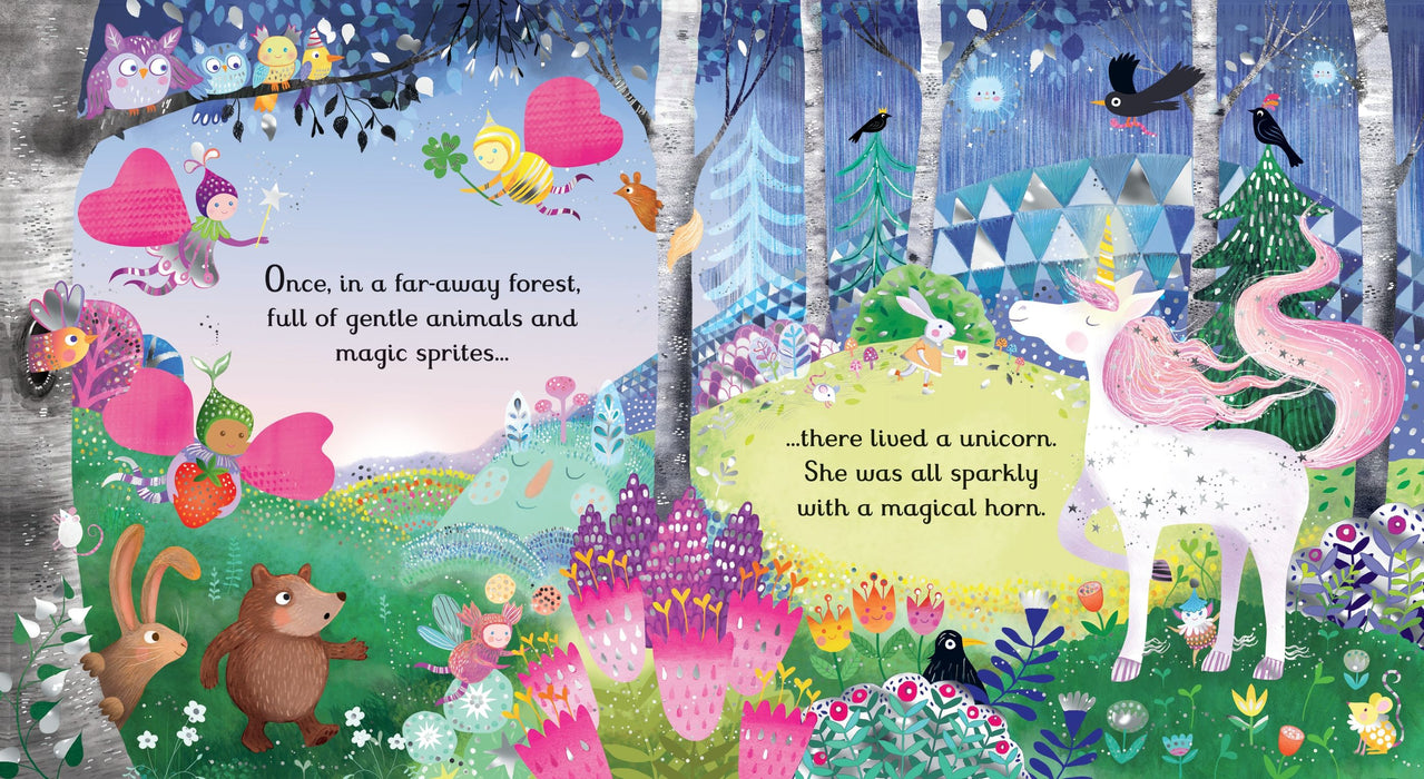 Usborne Sparkly Touchy-Feely Sparkly Unicorn Book