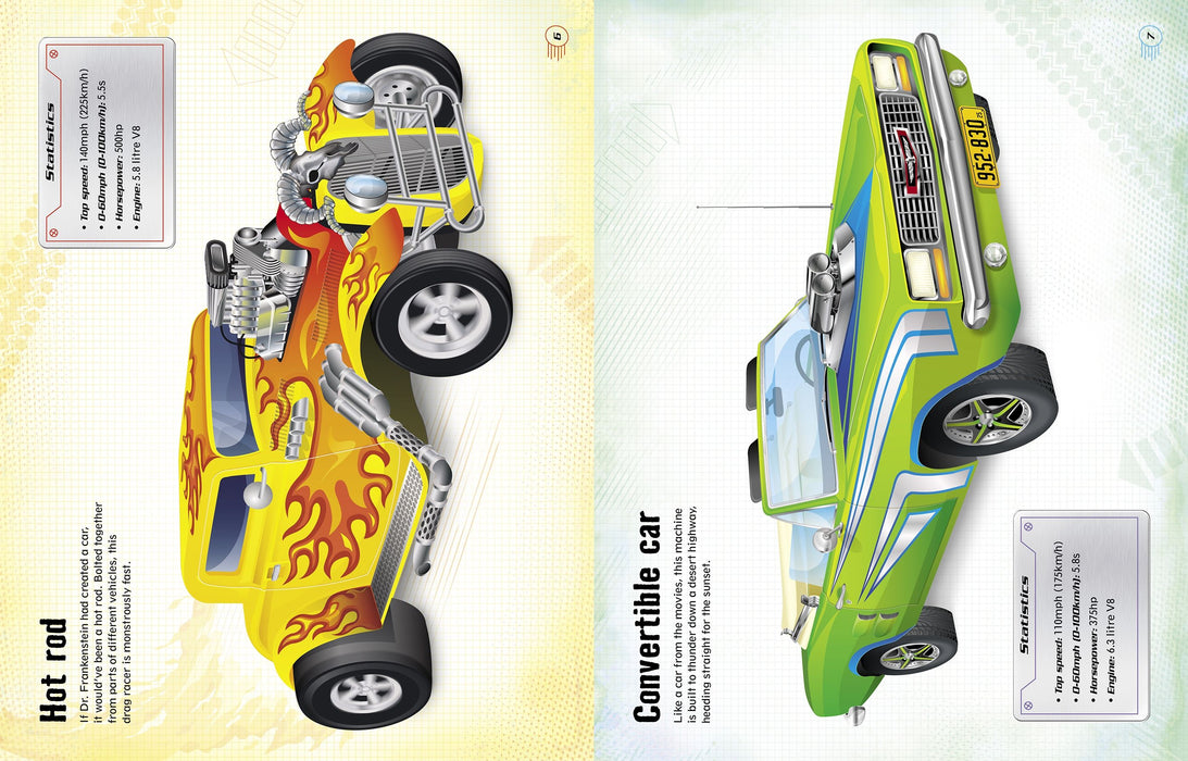 Usborne Build Your Own Cars Sticker Book