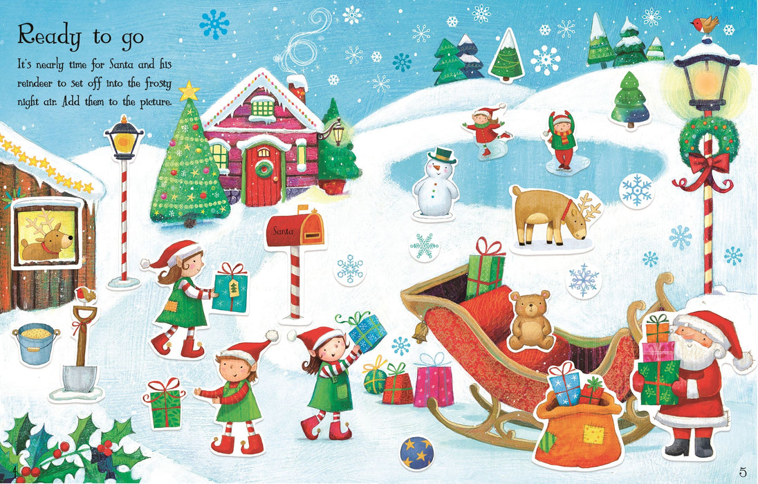 Usborne First Sticker Book Santa