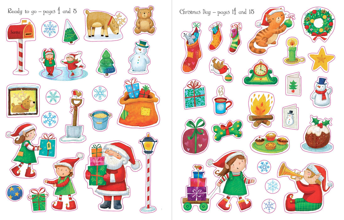 Usborne First Sticker Book Santa