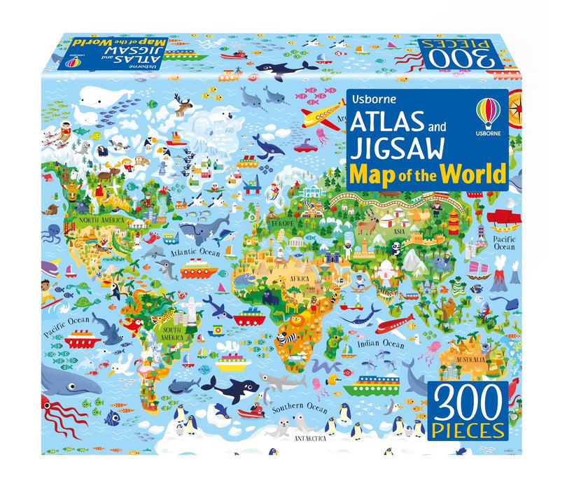 Usborne Atlas and Jigsaw Map Of The World