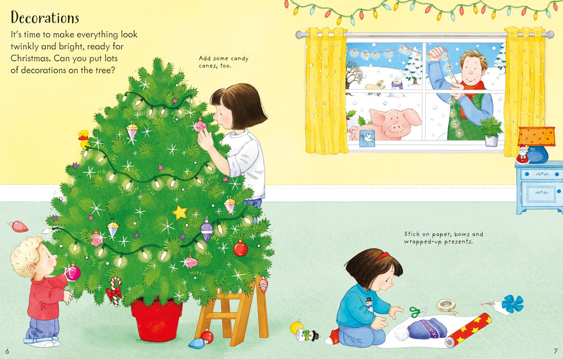 Usborne Poppy And Sam's Christmas Sticker Book